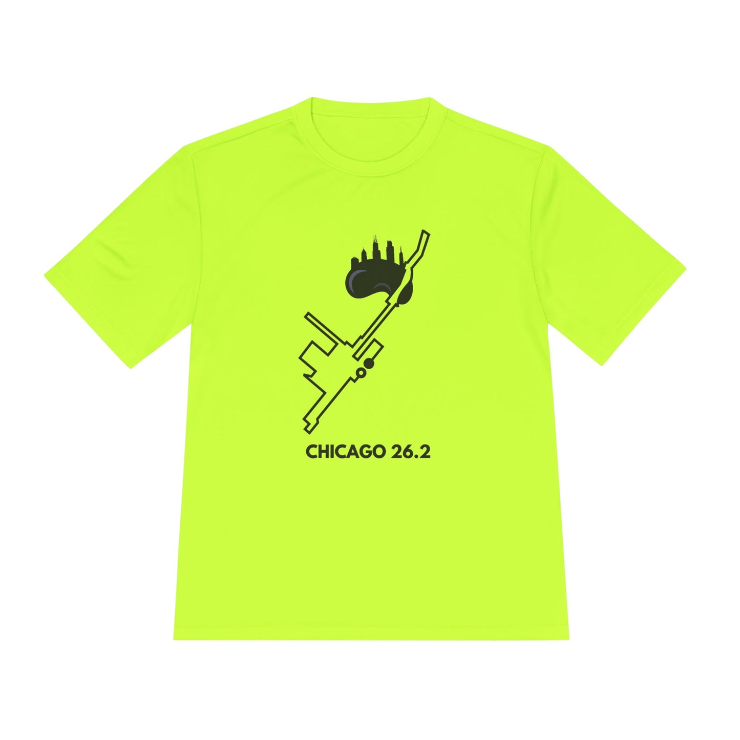 CHICAGO MARATHON ROUTE 26.2 *Premium Athletic T-Shirt