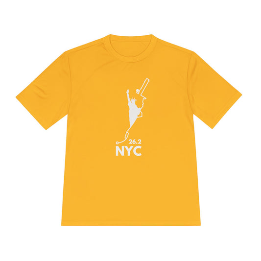 NYC MARATHON ROUTE 26.2 *Premium Athletic T-Shirt W