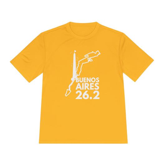 BUENOS AIRES MARATHON ROUTE 26.2 *Premium Athletic T-Shirt (White)
