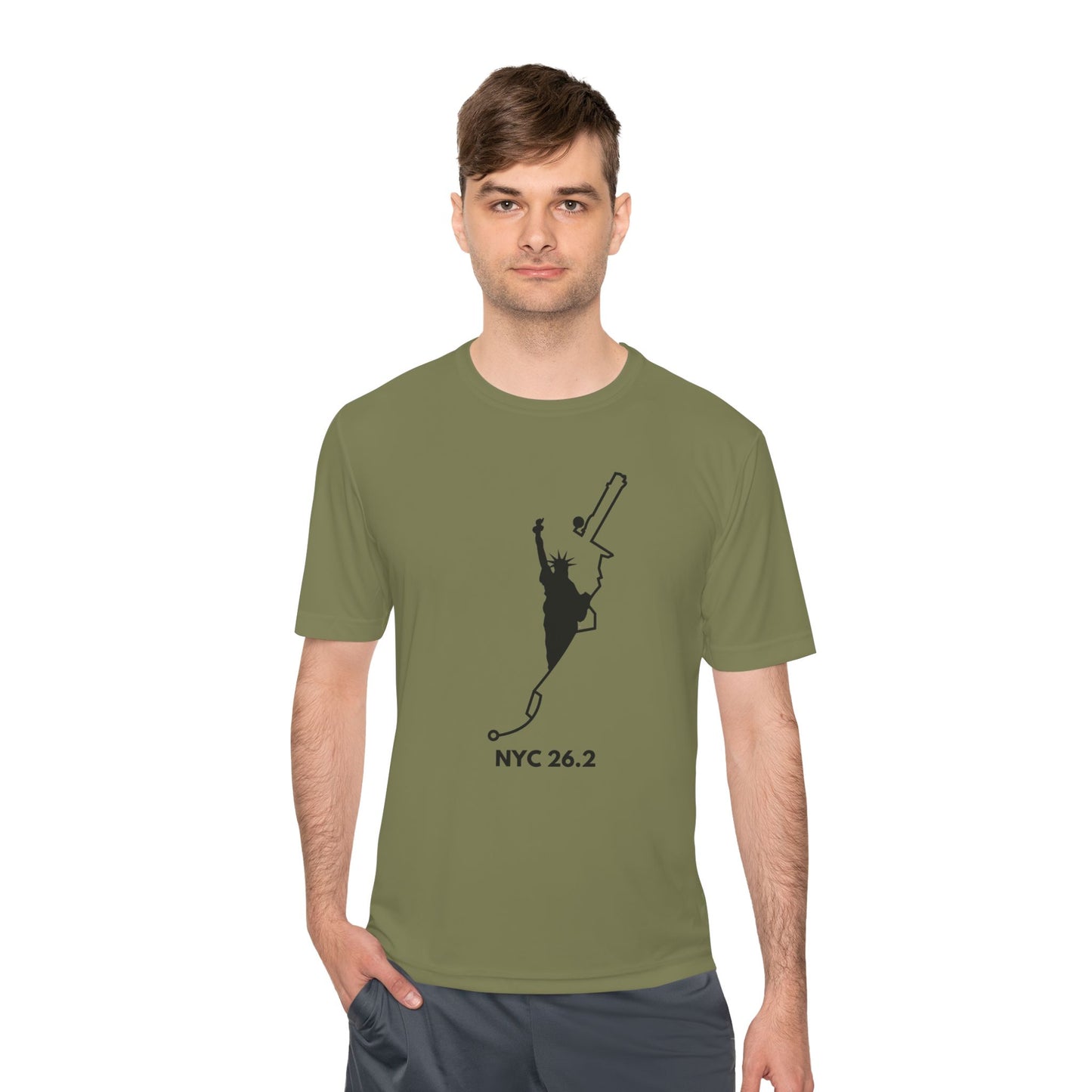 NYC MARATHON ROUTE 26.2 *Premium Athletic T-Shirt
