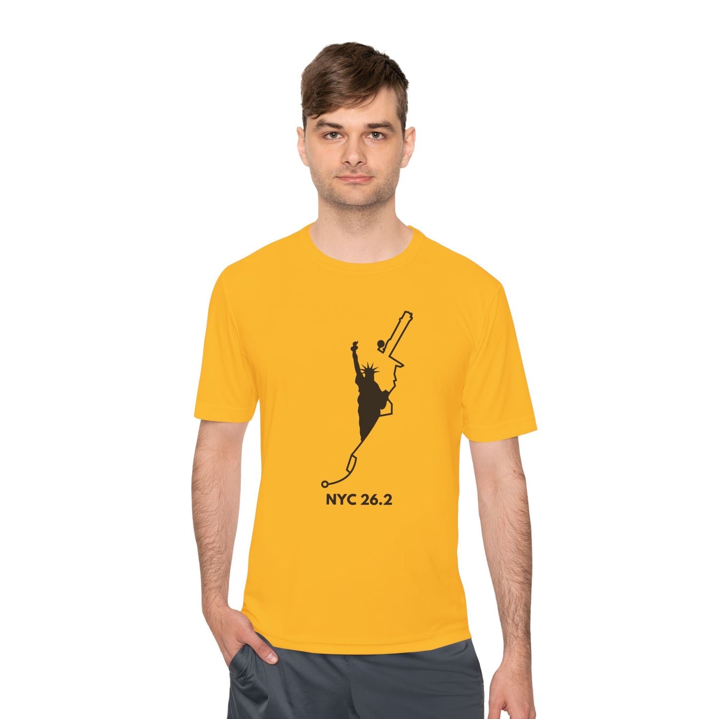 NYC MARATHON ROUTE 26.2 *Premium Athletic T-Shirt