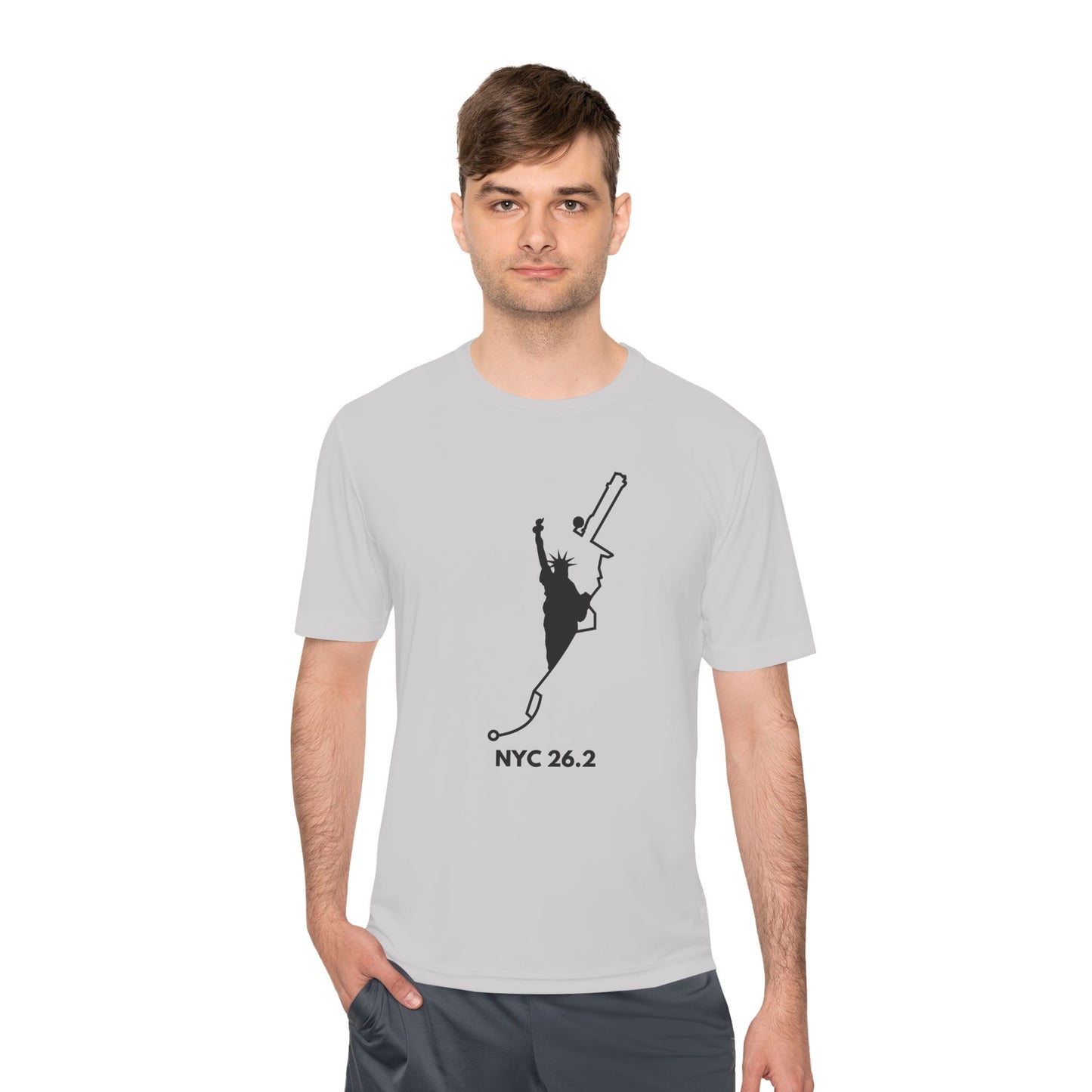 NYC MARATHON ROUTE 26.2 *Premium Athletic T-Shirt