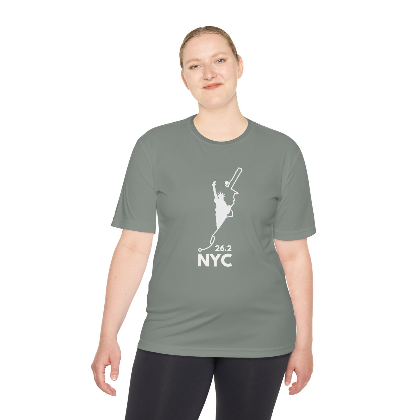 NYC MARATHON ROUTE 26.2 *Premium Athletic T-Shirt W