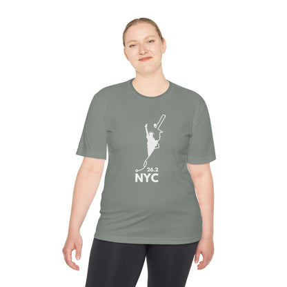 NYC MARATHON ROUTE 26.2 *Premium Athletic T-Shirt W