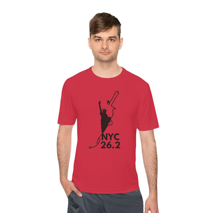 NYC MARATHON ROUTE 26.2 *Premium Athletic T-Shirt