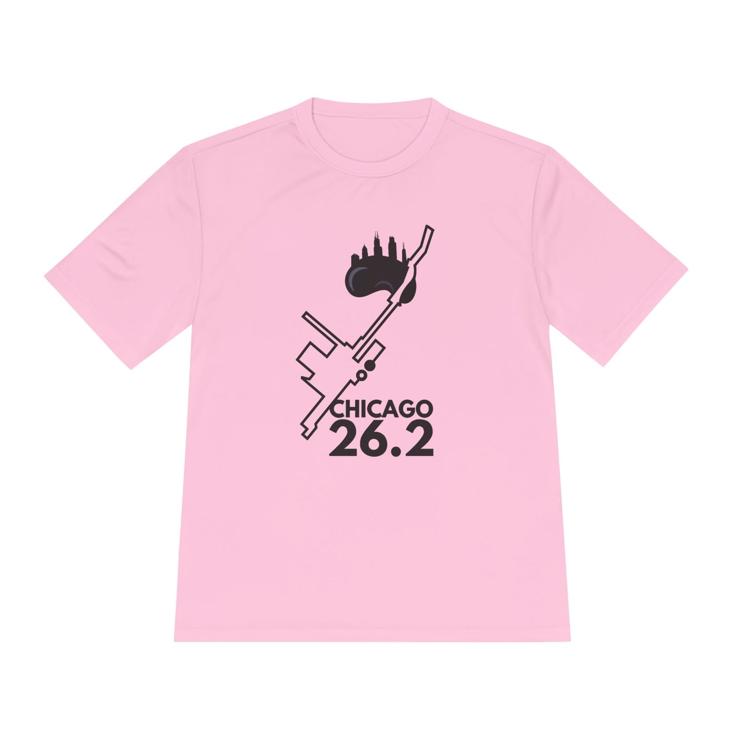 CHICAGO MARATHON ROUTE 26.2 *Premium Athletic T-Shirt