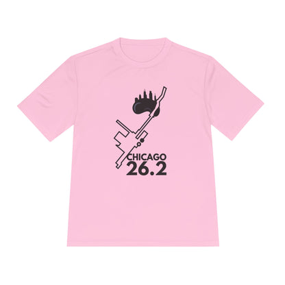 CHICAGO MARATHON ROUTE 26.2 *Premium Athletic T-Shirt