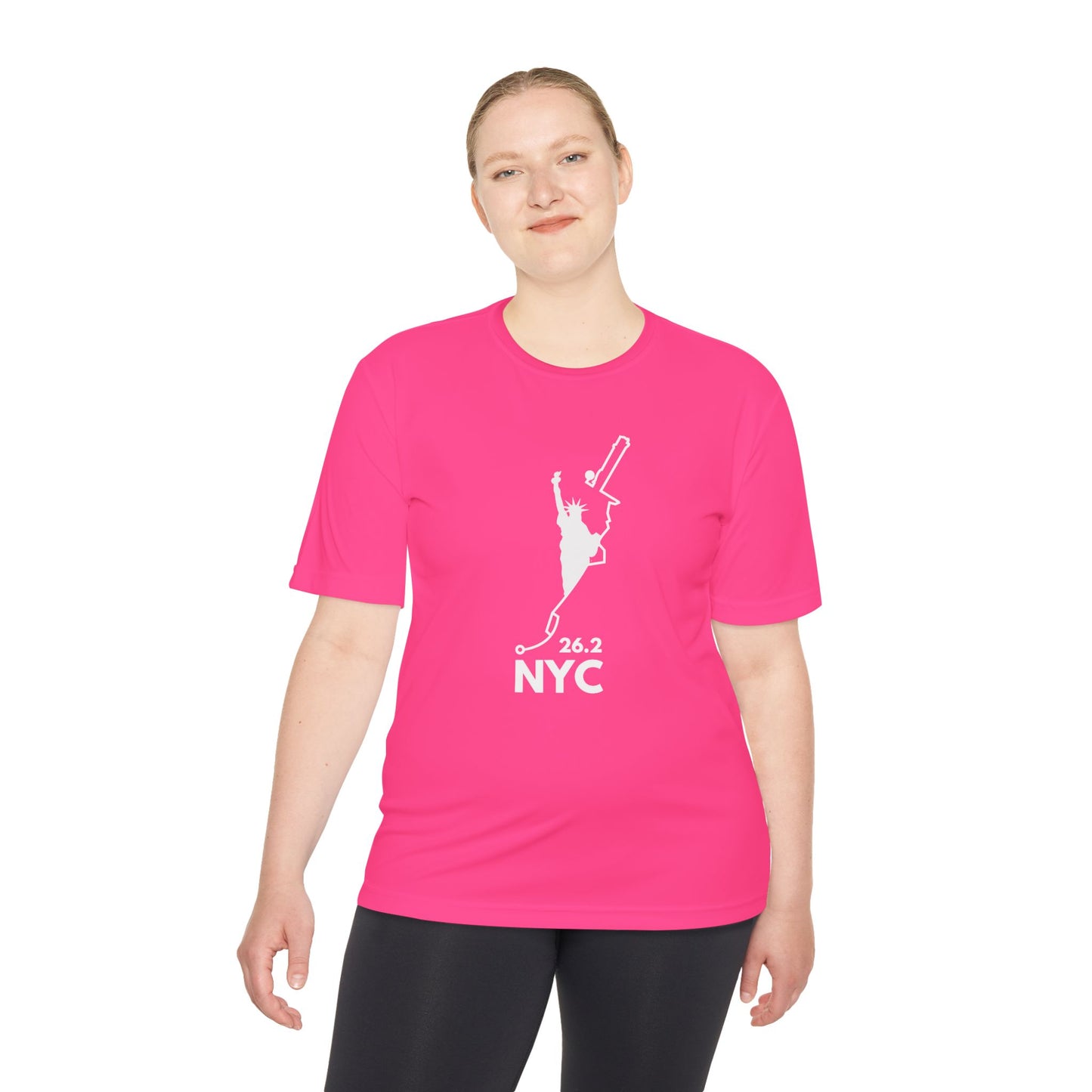 NYC MARATHON ROUTE 26.2 *Premium Athletic T-Shirt W
