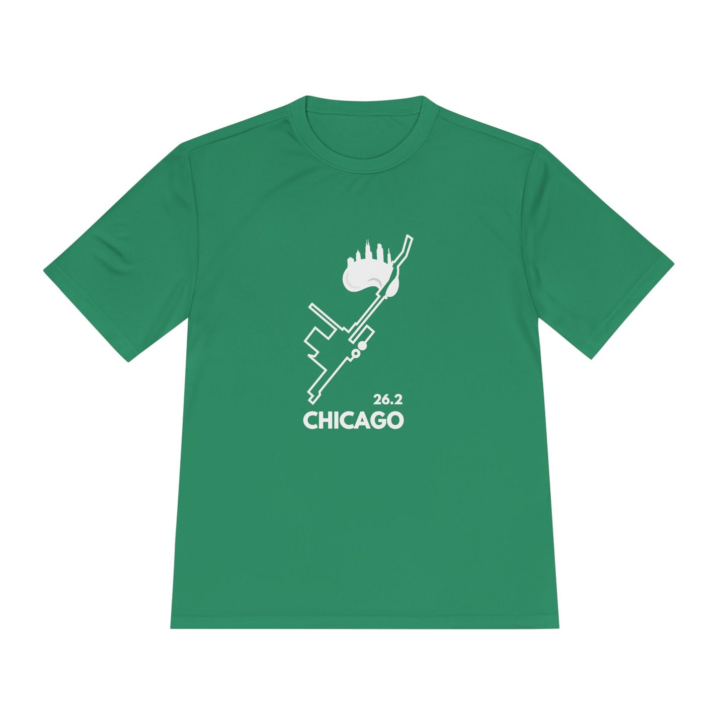 CHICAGO MARATHON ROUTE 26.2 *Premium Athletic T-Shirt W