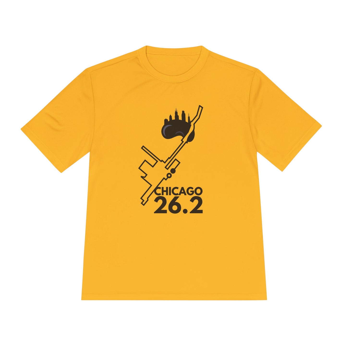 CHICAGO MARATHON ROUTE 26.2 *Premium Athletic T-Shirt