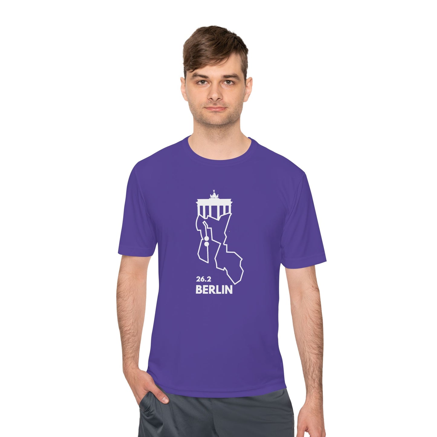 BERLIN MARATHON ROUTE 26.2 *Premium Athletic T-Shirt W