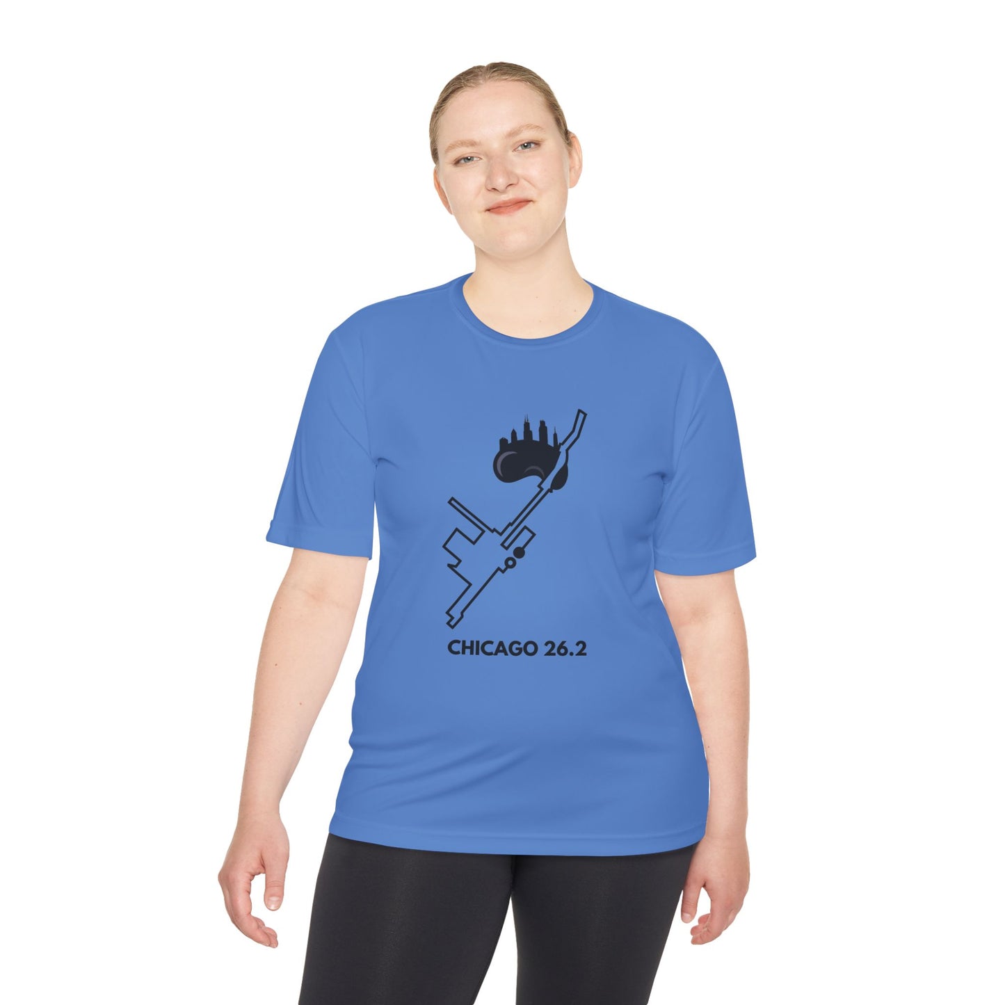 CHICAGO MARATHON ROUTE 26.2 *Premium Athletic T-Shirt