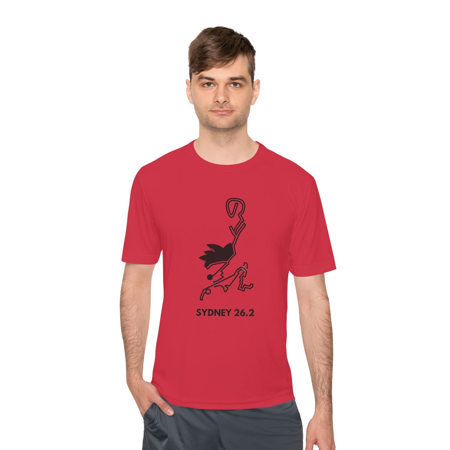 SYDNEY MARATHON ROUTE 26.2 *Premium Athletic T-Shirt