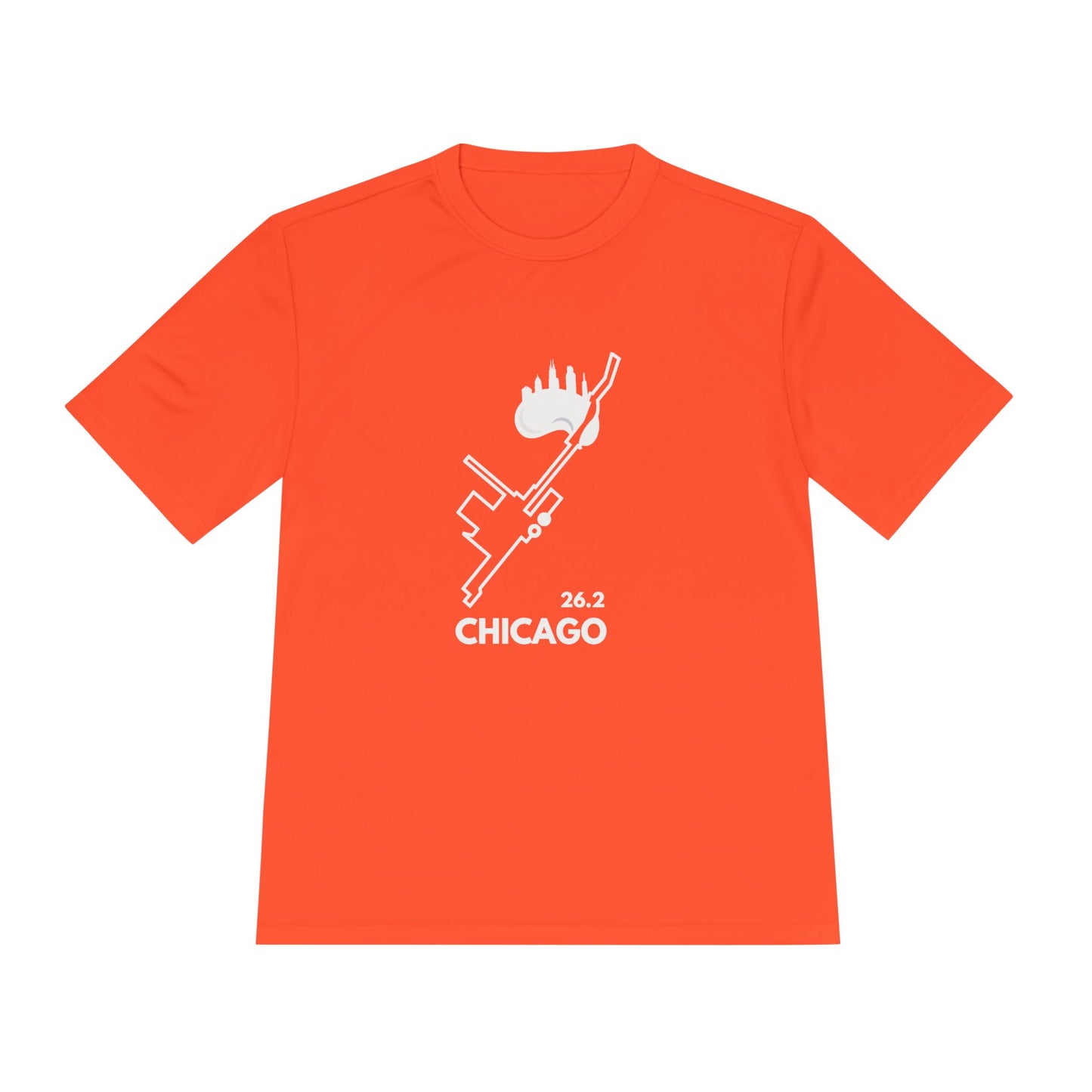 CHICAGO MARATHON ROUTE 26.2 *Premium Athletic T-Shirt W
