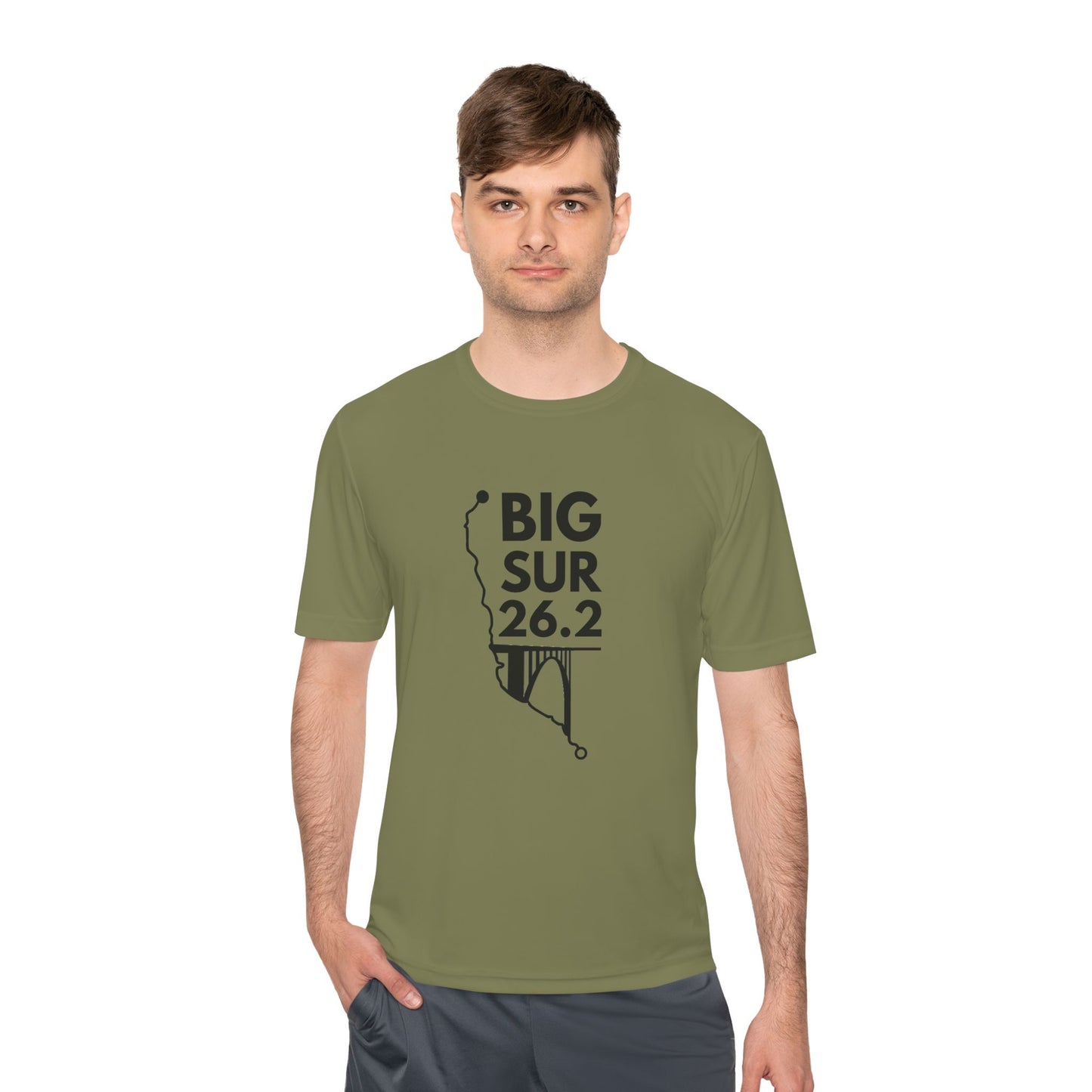 BIG SUR MARATHON ROUTE 26.2 - *Premium Athletic T-Shirt
