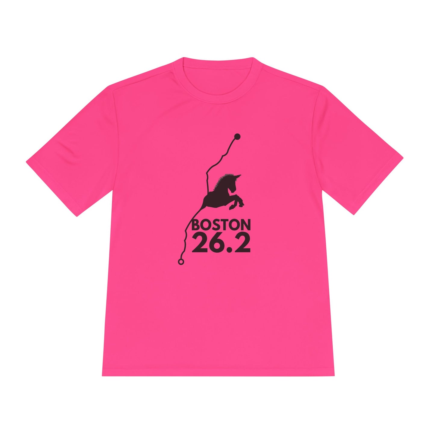 BOSTON MARATHON ROUTE 26.2 *Premium Athletic T-Shirt