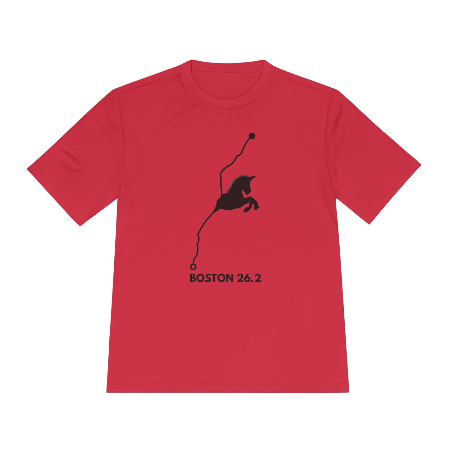 BOSTON MARATHON ROUTE 26.2 *Premium Athletic T-Shirt