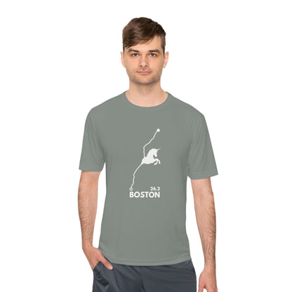 BOSTON MARATHON ROUTE 26.2 *Premium Athletic T-Shirt W