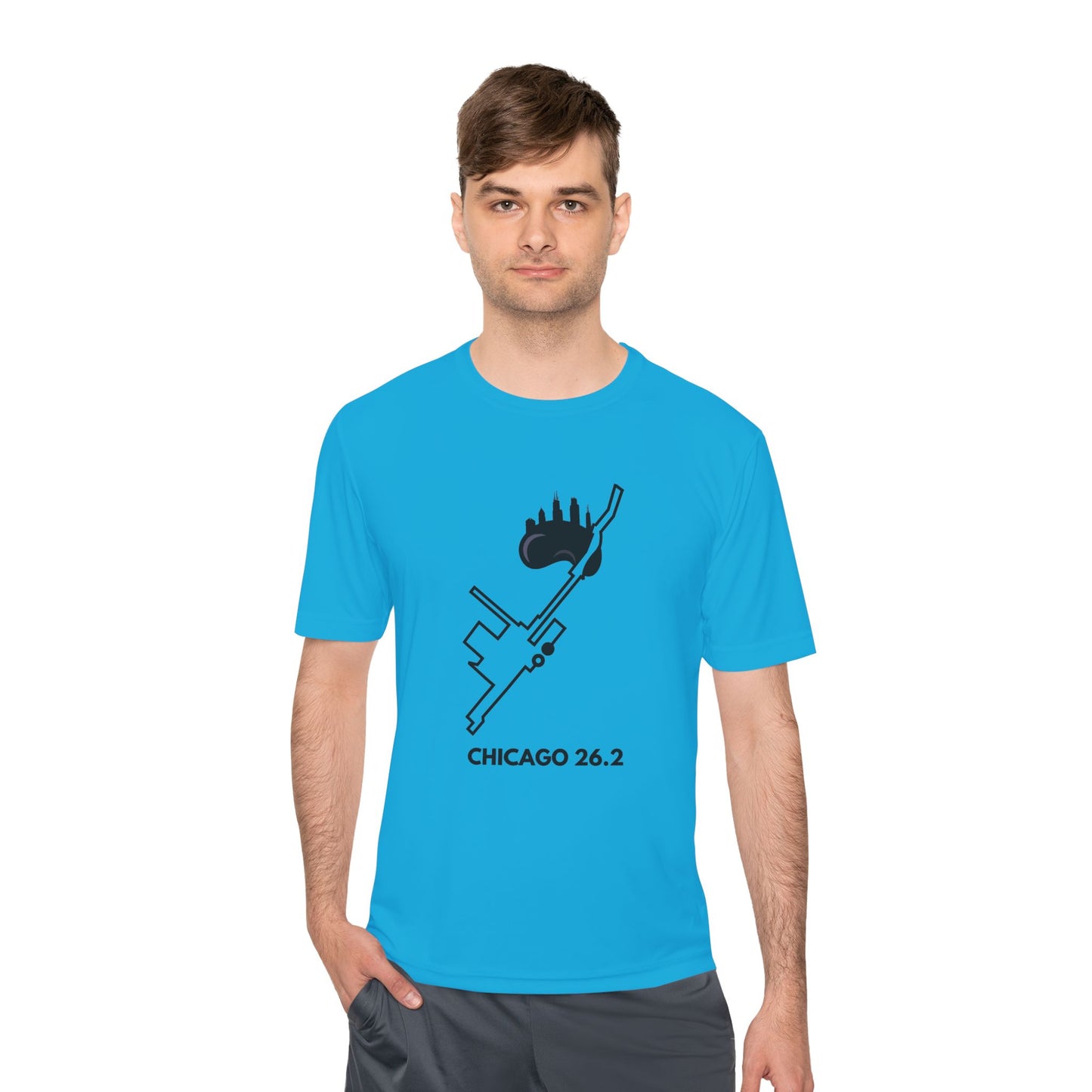 CHICAGO MARATHON ROUTE 26.2 *Premium Athletic T-Shirt