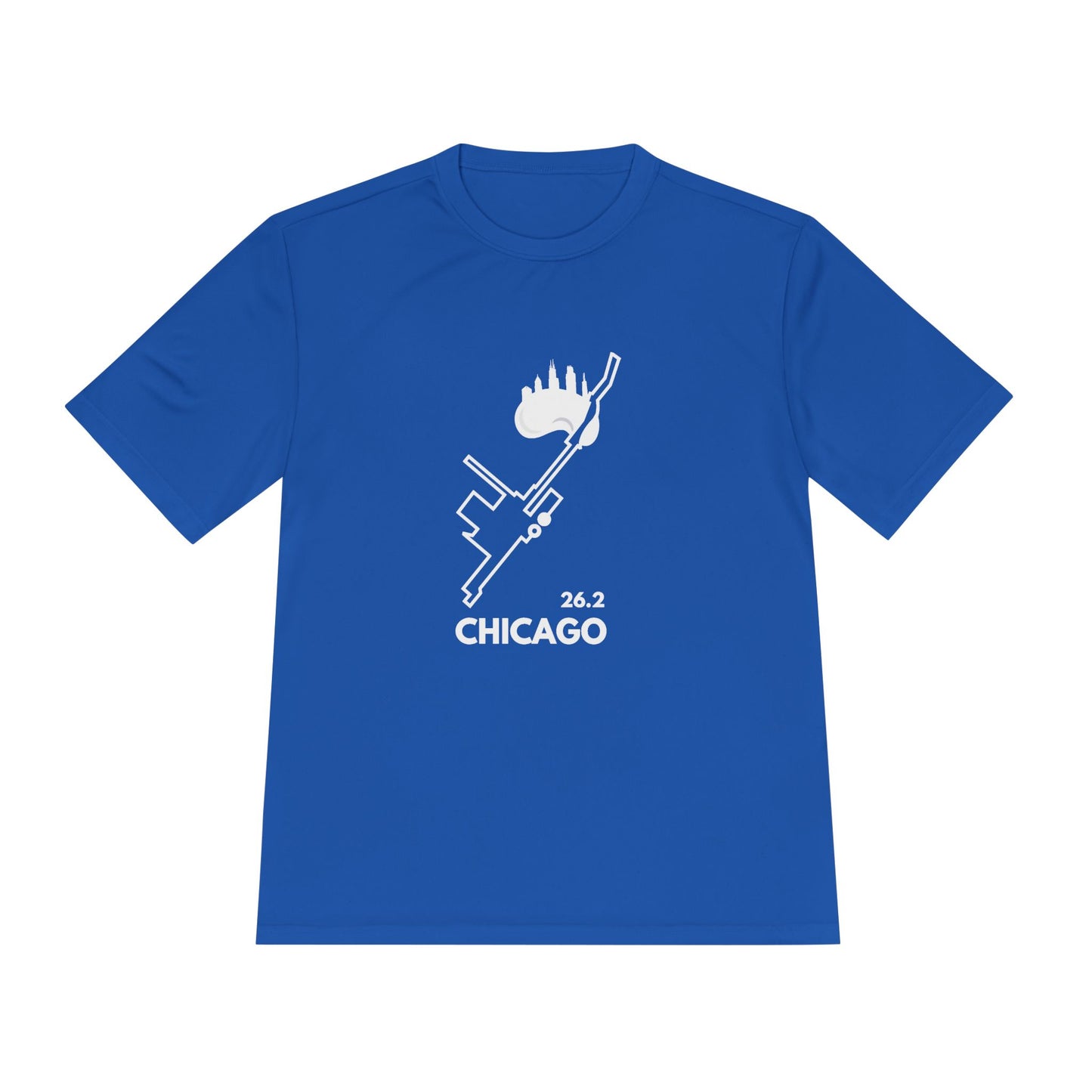 CHICAGO MARATHON ROUTE 26.2 *Premium Athletic T-Shirt W