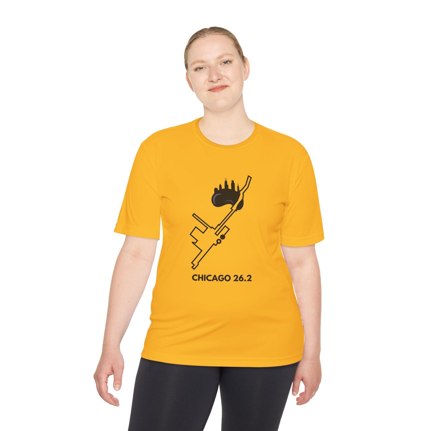 CHICAGO MARATHON ROUTE 26.2 *Premium Athletic T-Shirt