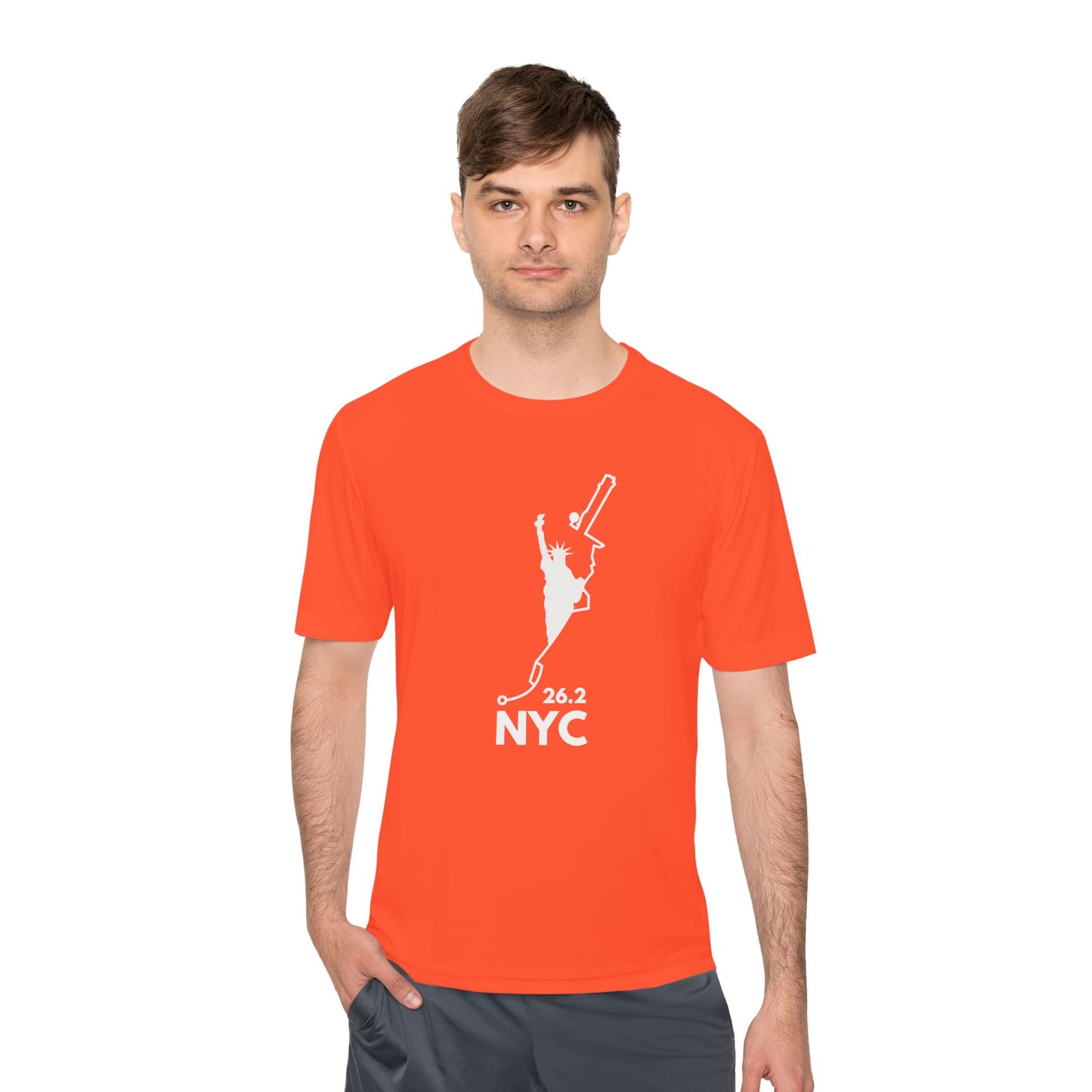 NYC MARATHON ROUTE 26.2 *Premium Athletic T-Shirt W