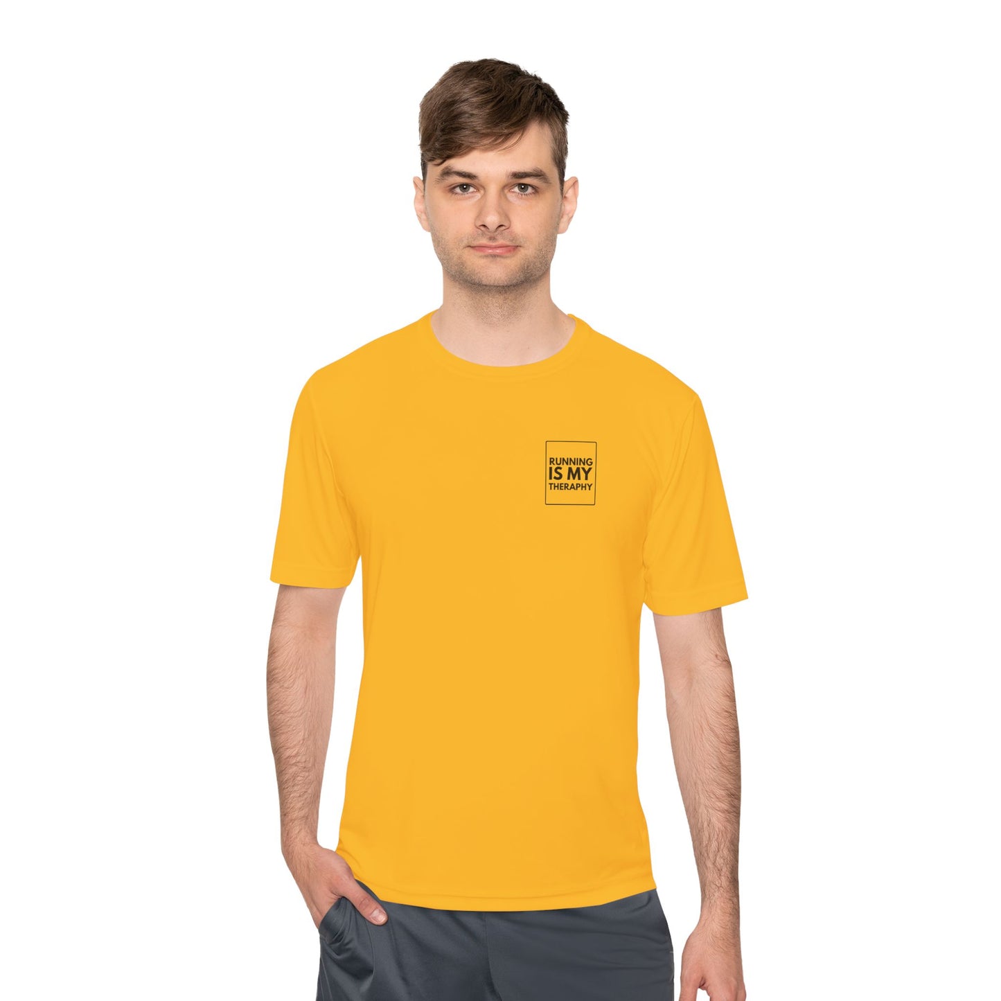 RUNNING IS MY THERAPY *Premium Athletic T-Shirt