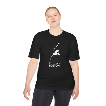 BOSTON MARATHON ROUTE 26.2 *Premium Athletic T-Shirt W