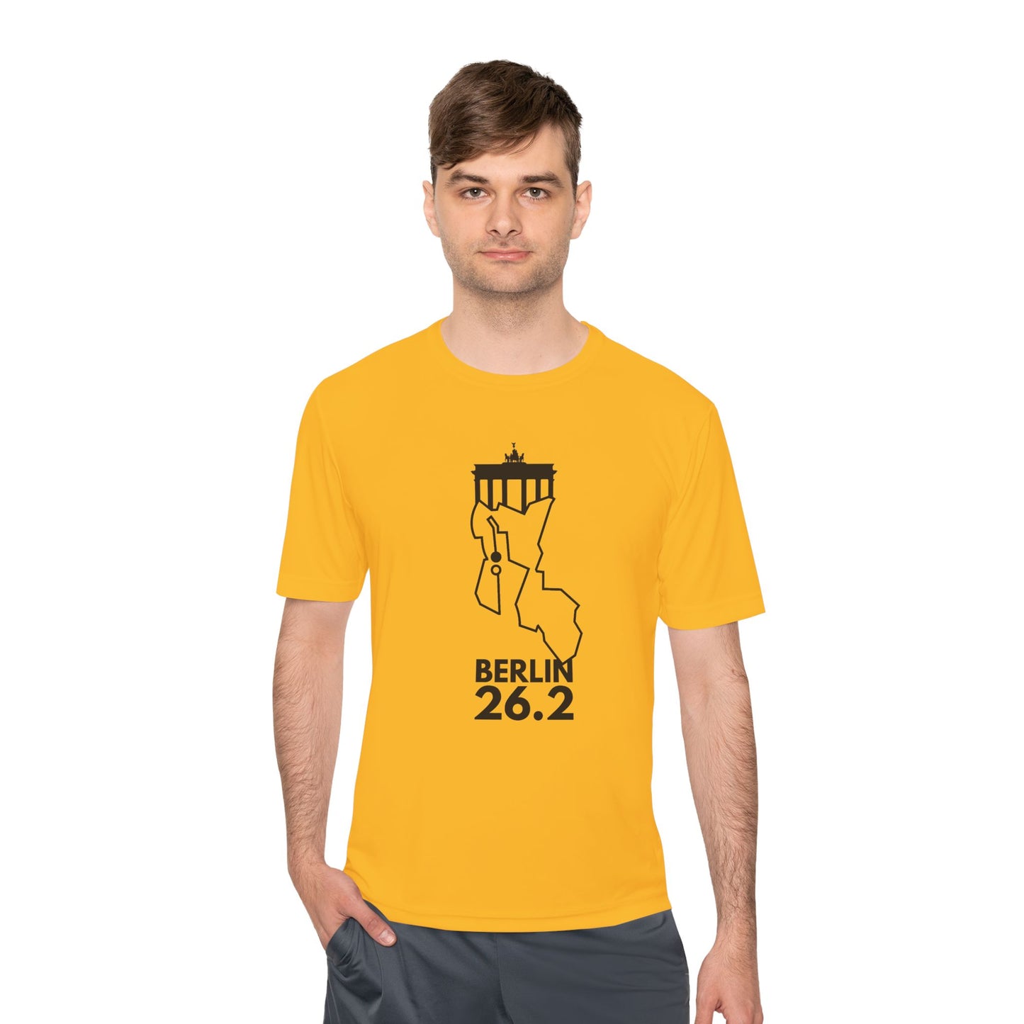 BERLIN MARATHON ROUTE 26.2 *Premium Athletic T-Shirt