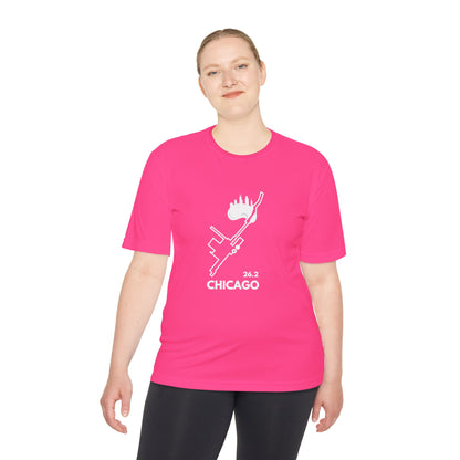 CHICAGO MARATHON ROUTE 26.2 *Premium Athletic T-Shirt W