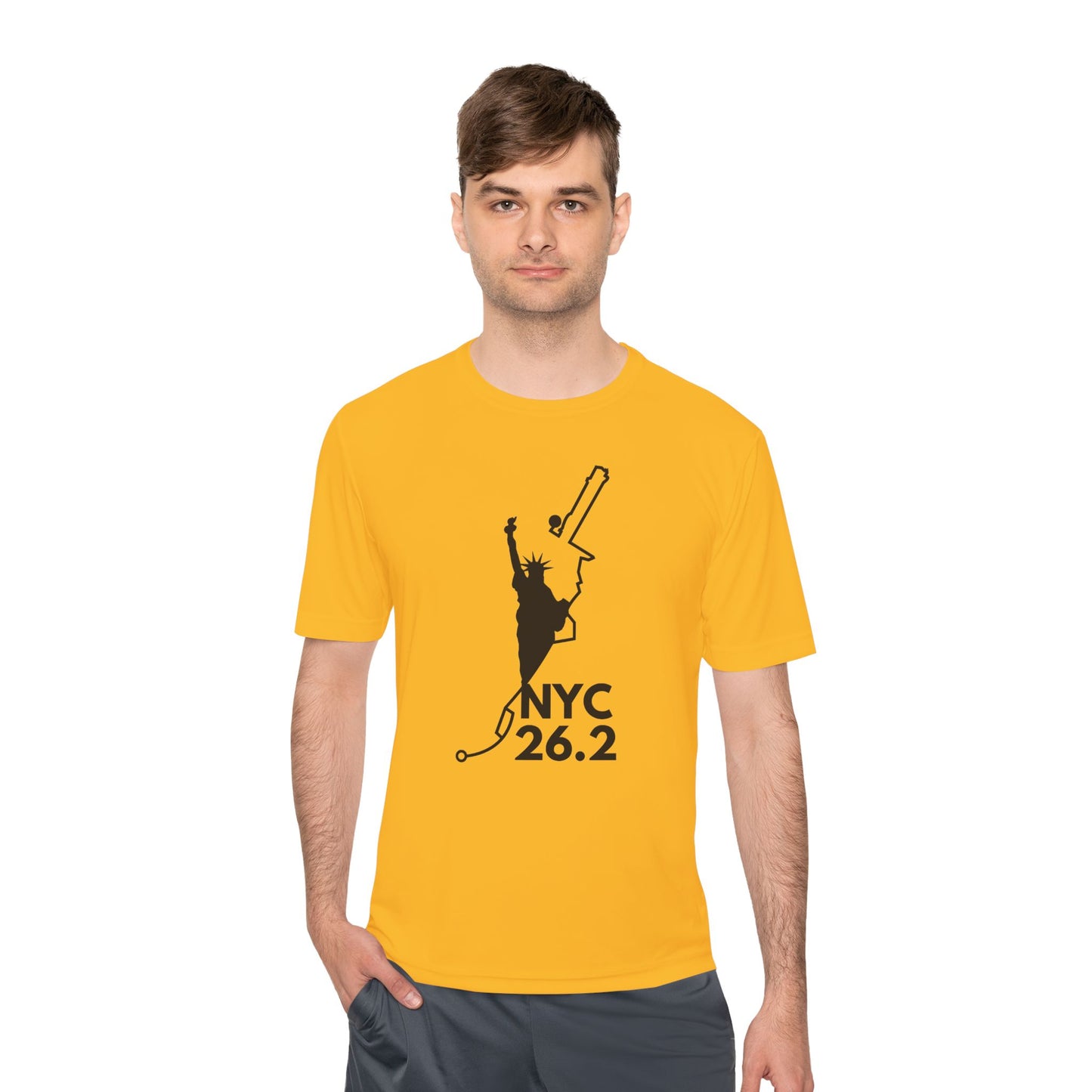 NYC MARATHON ROUTE 26.2 *Premium Athletic T-Shirt
