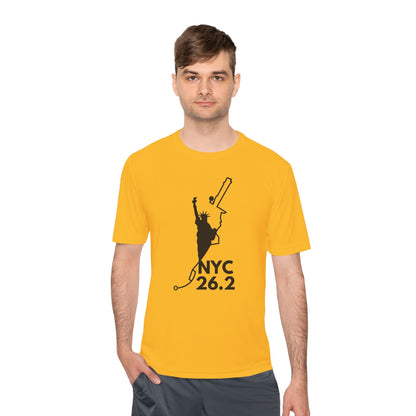 NYC MARATHON ROUTE 26.2 *Premium Athletic T-Shirt