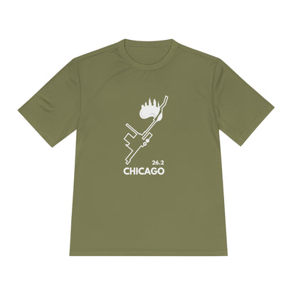 CHICAGO MARATHON ROUTE 26.2 *Premium Athletic T-Shirt W