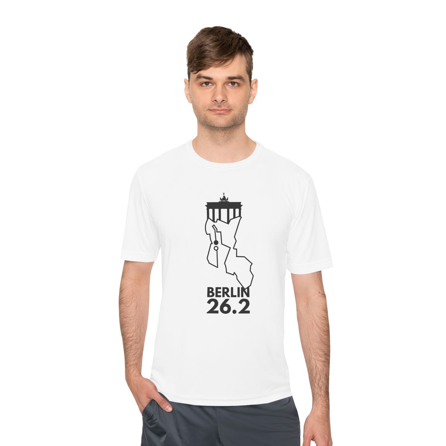 BERLIN MARATHON ROUTE 26.2 *Premium Athletic T-Shirt