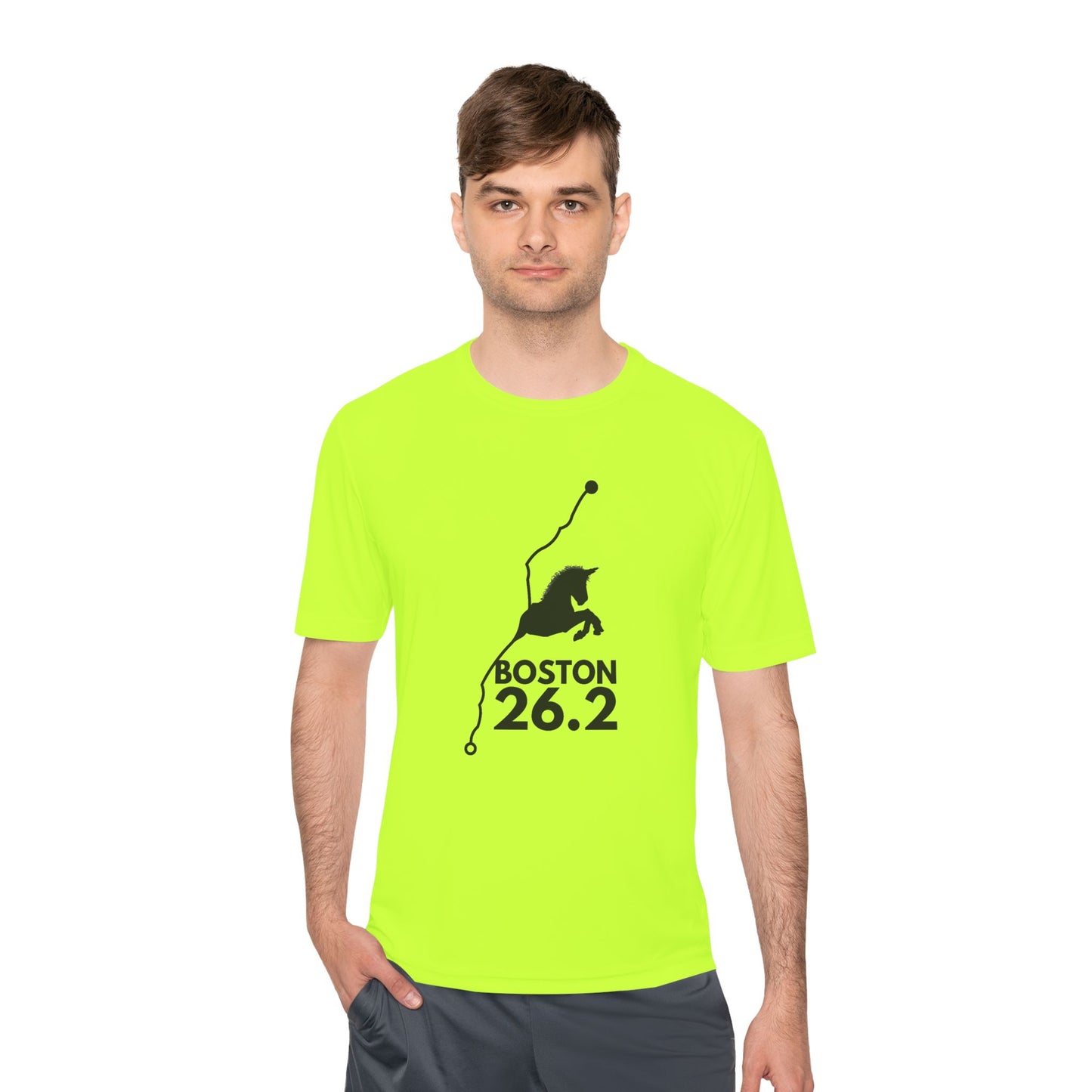 BOSTON MARATHON ROUTE 26.2 *Premium Athletic T-Shirt