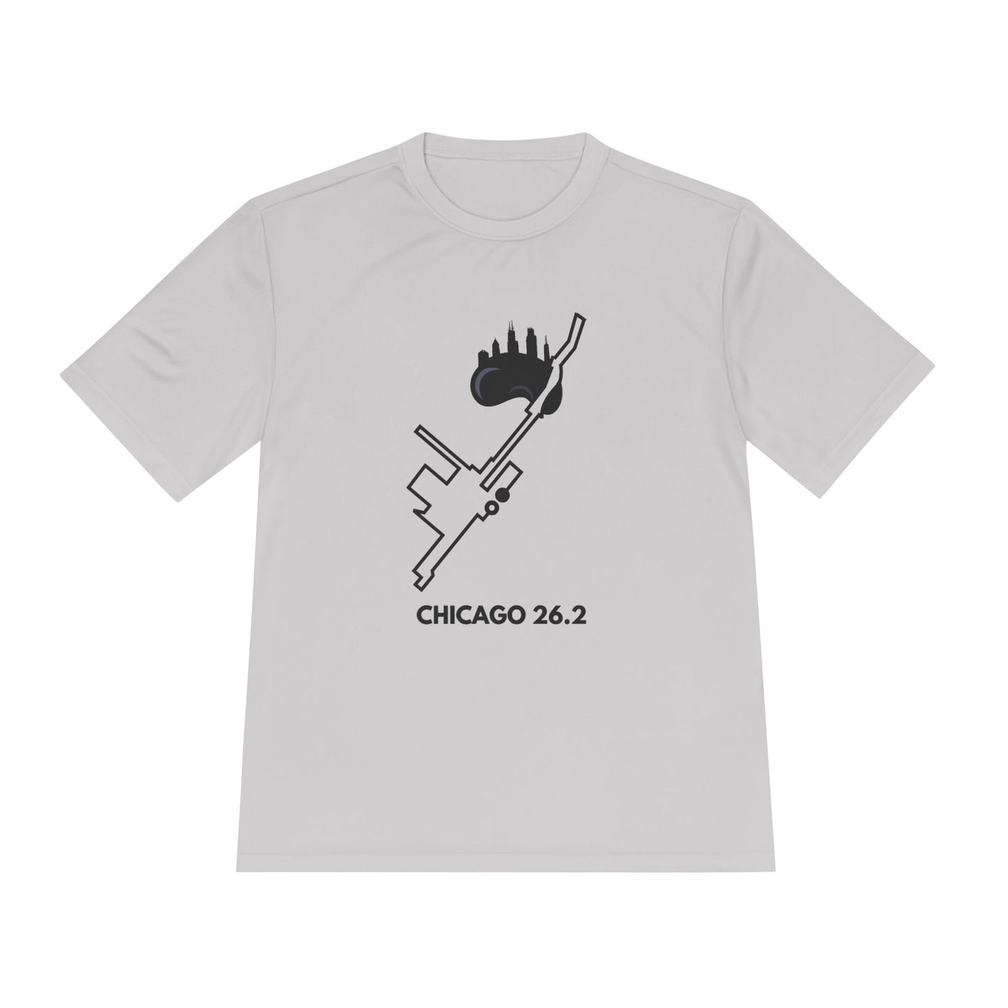 CHICAGO MARATHON ROUTE 26.2 *Premium Athletic T-Shirt