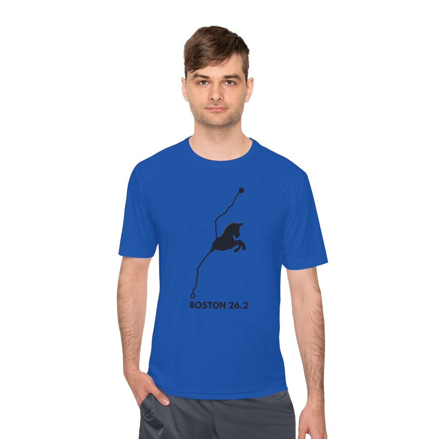 BOSTON MARATHON ROUTE 26.2 *Premium Athletic T-Shirt