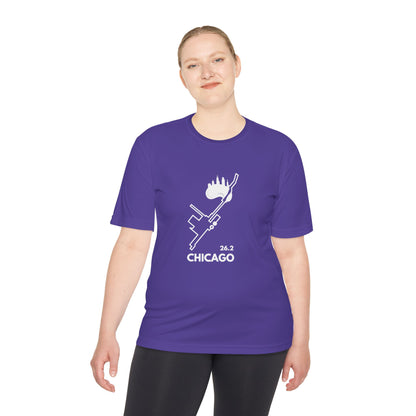 CHICAGO MARATHON ROUTE 26.2 *Premium Athletic T-Shirt W
