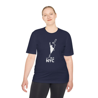 NYC MARATHON ROUTE 26.2 *Premium Athletic T-Shirt W