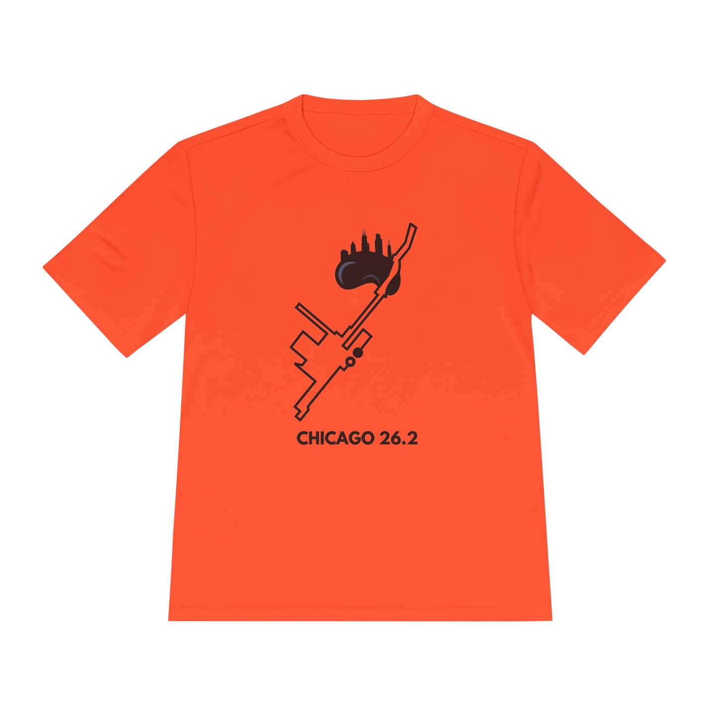 CHICAGO MARATHON ROUTE 26.2 *Premium Athletic T-Shirt