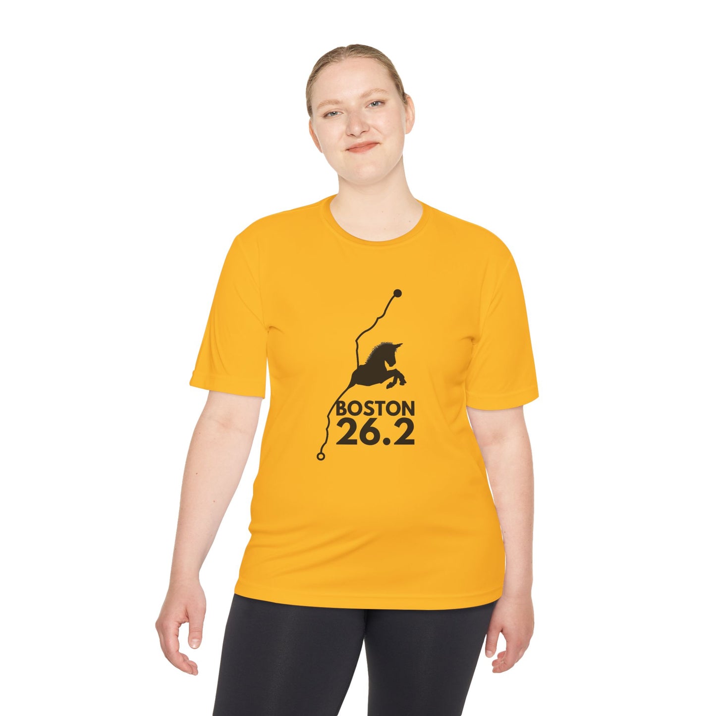 BOSTON MARATHON ROUTE 26.2 *Premium Athletic T-Shirt