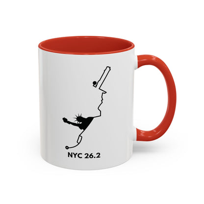 NYC MARATHON ROUTE Mug