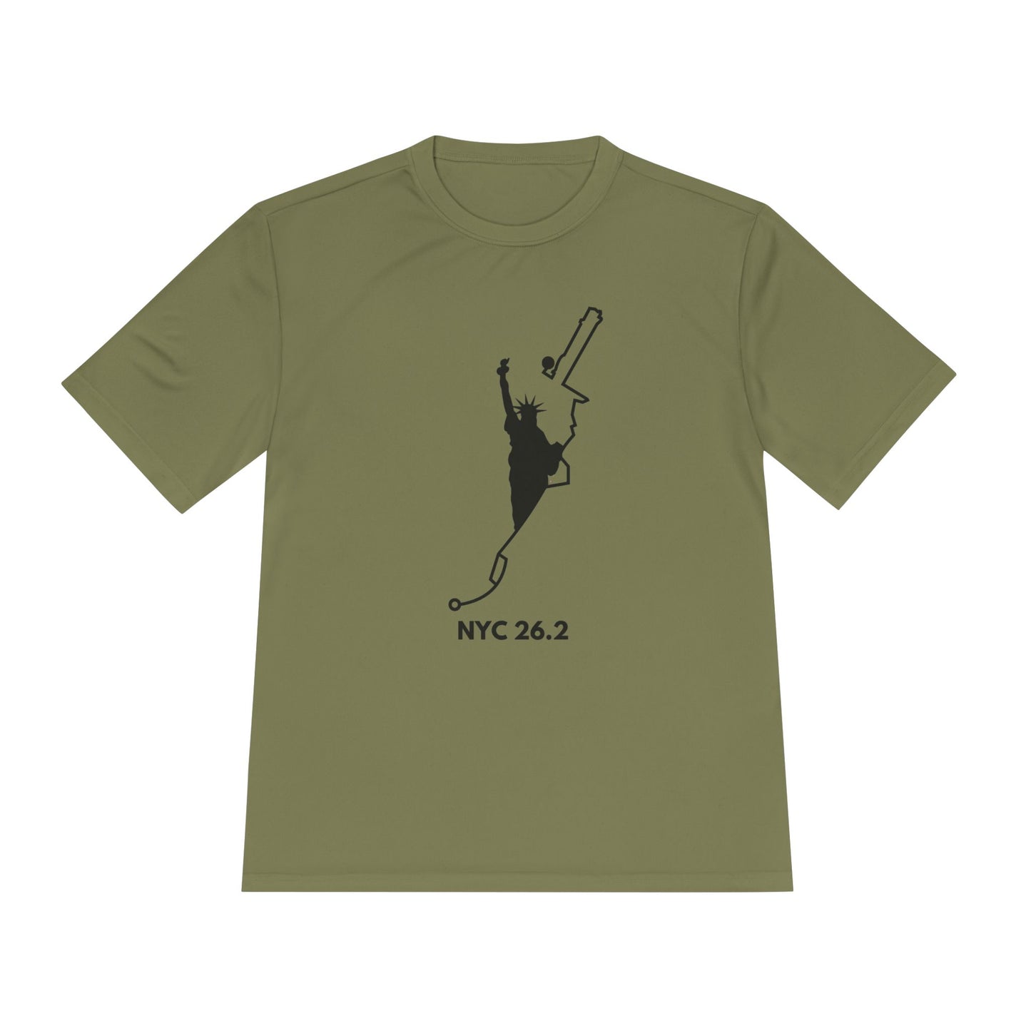 NYC MARATHON ROUTE 26.2 *Premium Athletic T-Shirt