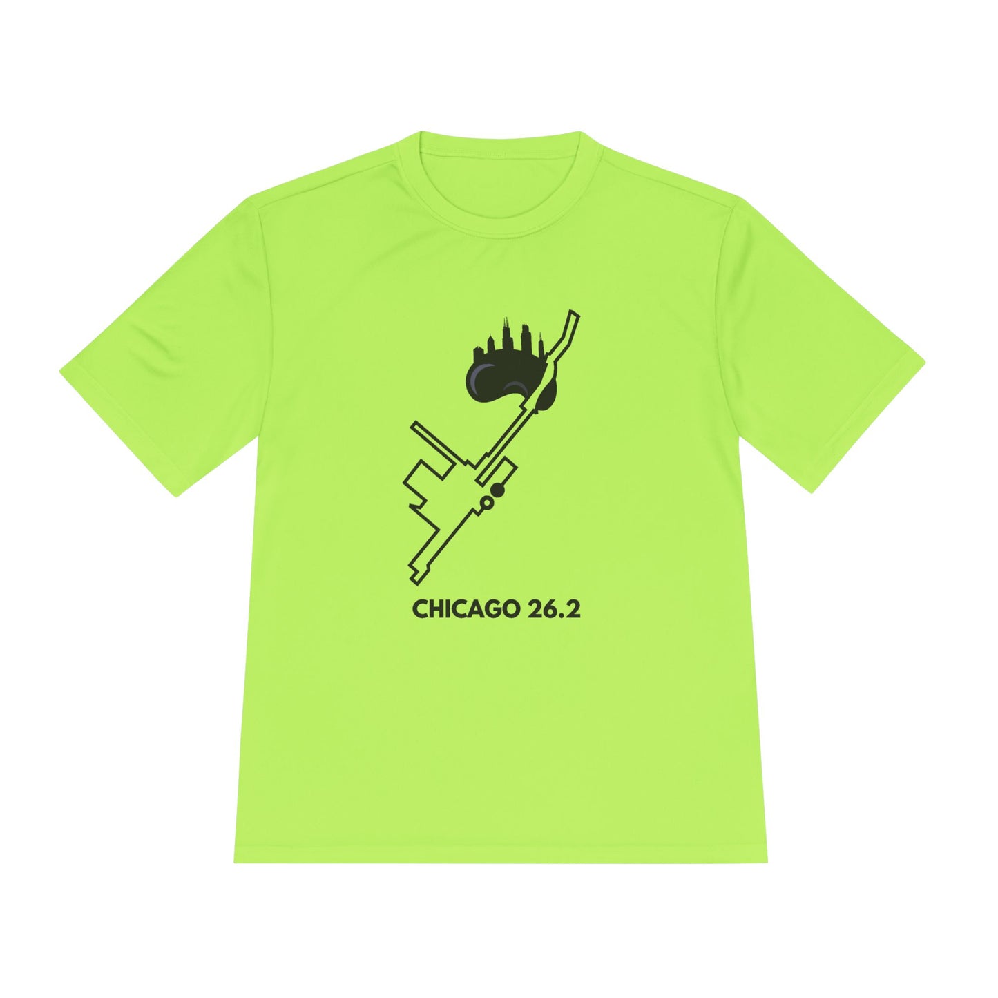 CHICAGO MARATHON ROUTE 26.2 *Premium Athletic T-Shirt