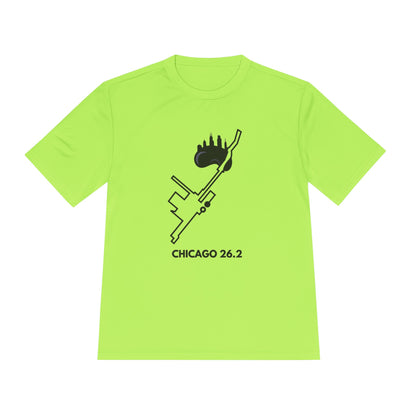 CHICAGO MARATHON ROUTE 26.2 *Premium Athletic T-Shirt
