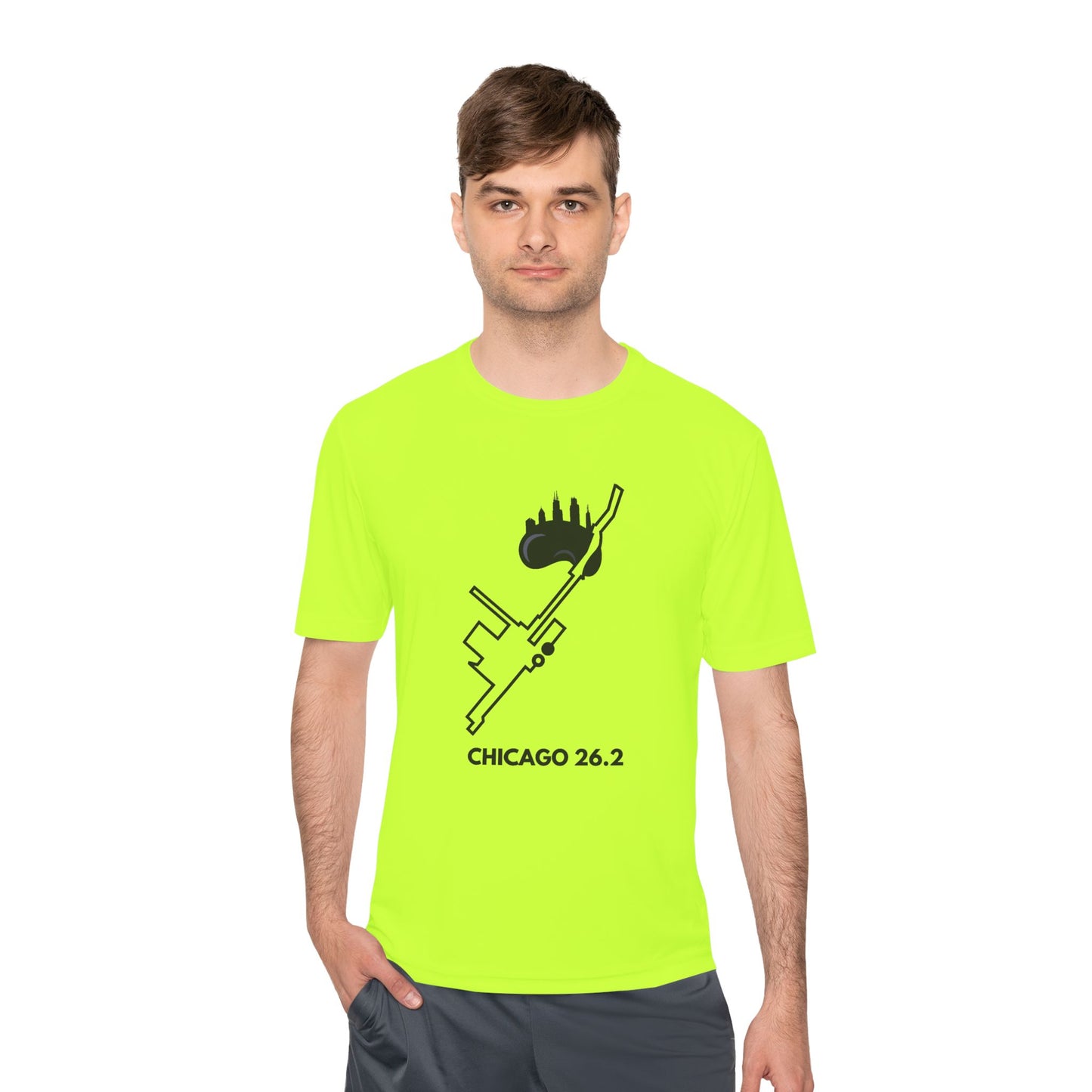CHICAGO MARATHON ROUTE 26.2 *Premium Athletic T-Shirt