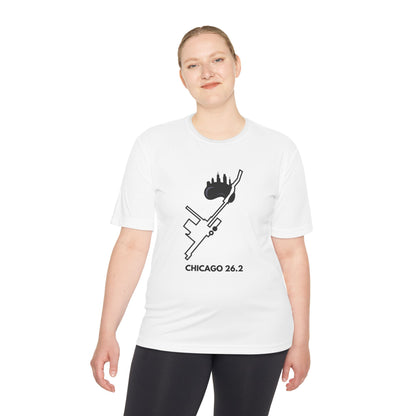 CHICAGO MARATHON ROUTE 26.2 *Premium Athletic T-Shirt