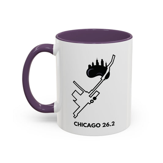 CHICAGO MARATHON ROUTE Mug