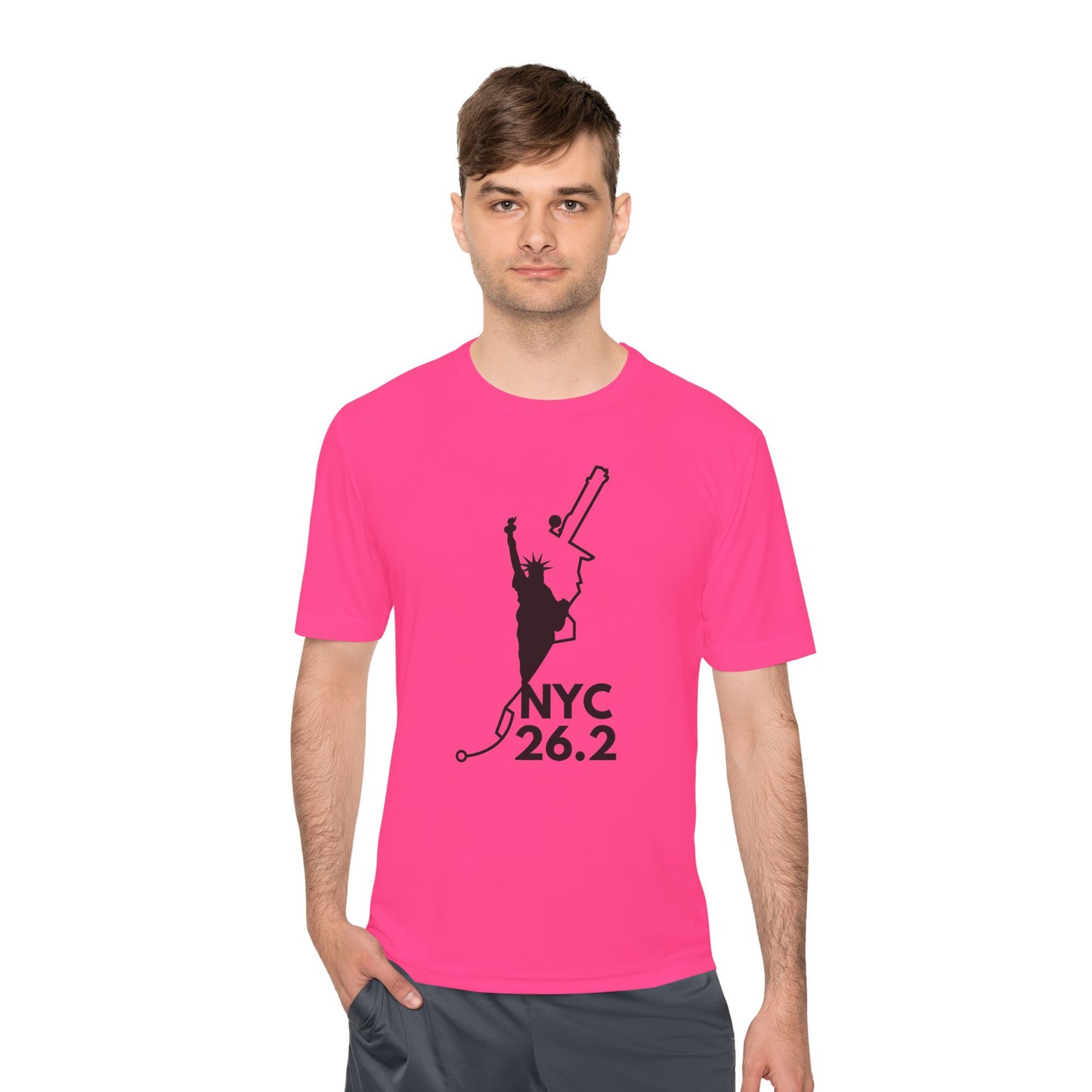 NYC MARATHON ROUTE 26.2 *Premium Athletic T-Shirt
