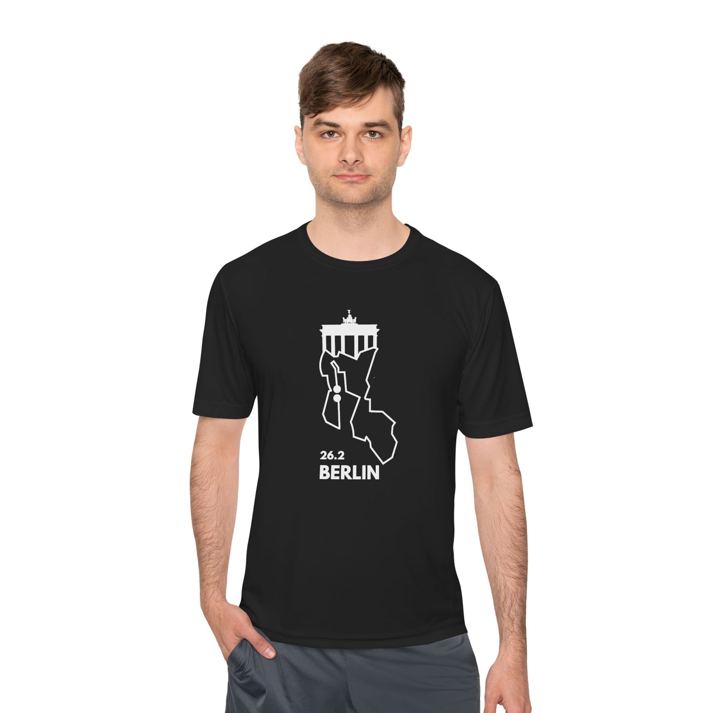 BERLIN MARATHON ROUTE 26.2 *Premium Athletic T-Shirt W